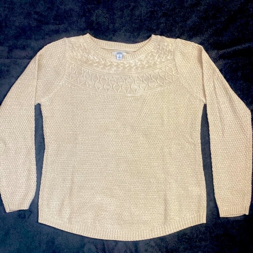 Beige, Medium Croft & Barrow knit sweater